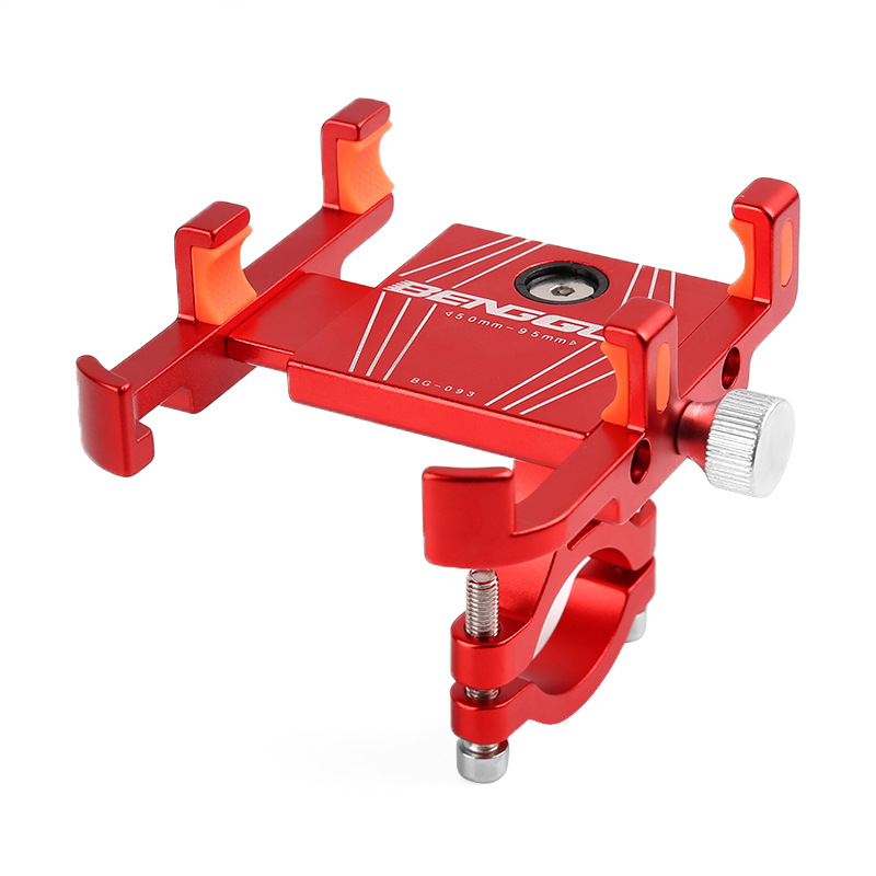 093 soporte de teléfono de aleación de aluminio rotativo montaña aleación de aluminio soporte de teléfono de bicicleta única soporte de clip de teléfono batería eléctrica navegación de motocicleta soporte de teléfono