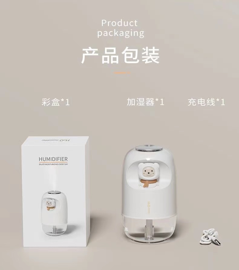 加湿器小型迷你家用学生宿舍办公桌可爱空气大喷雾加湿器详情20