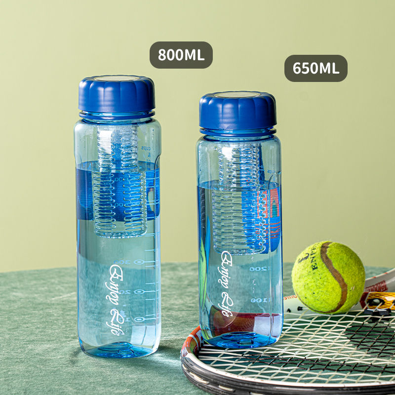 Space cup, portable filtering tea cup for male and female students, anti-drop outdoor large-capacity plastic water cup full figure