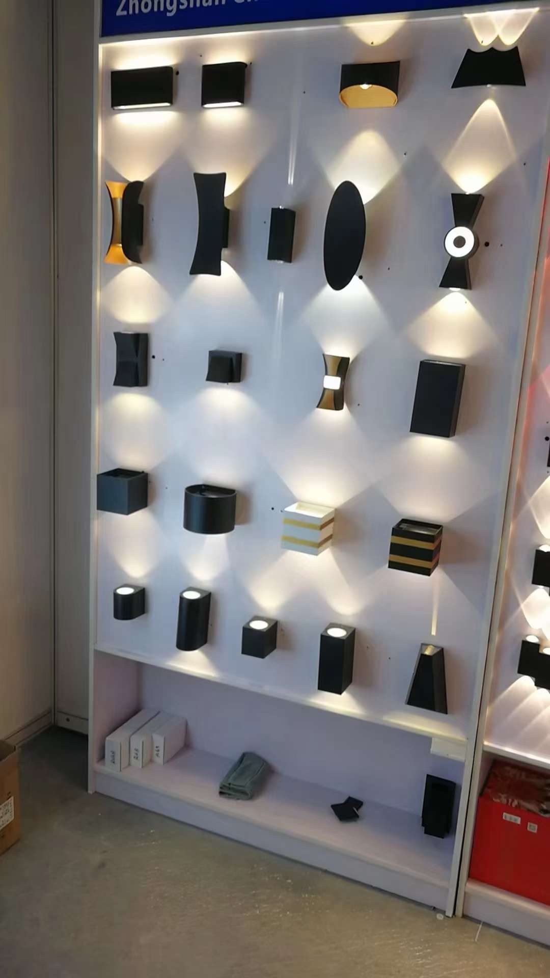 Led Wall Light Double K Wall Light Specification drawing