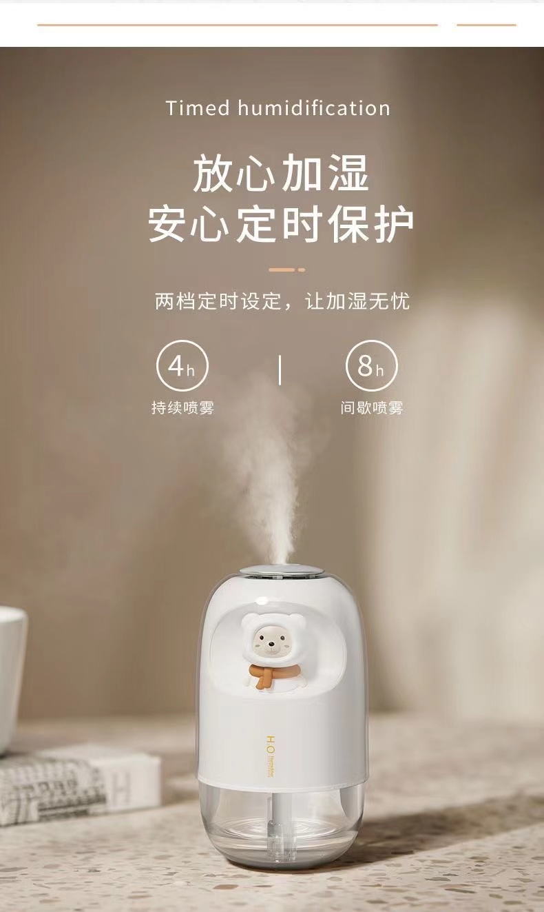 加湿器小型迷你家用学生宿舍办公桌可爱空气大喷雾加湿器详情14