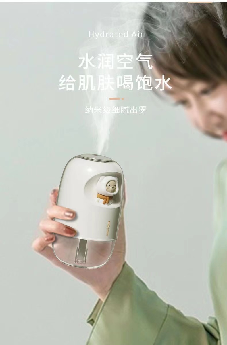 加湿器小型迷你家用学生宿舍办公桌可爱空气大喷雾加湿器详情8