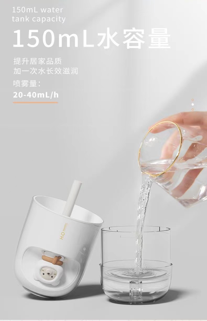 加湿器小型迷你家用学生宿舍办公桌可爱空气大喷雾加湿器详情12