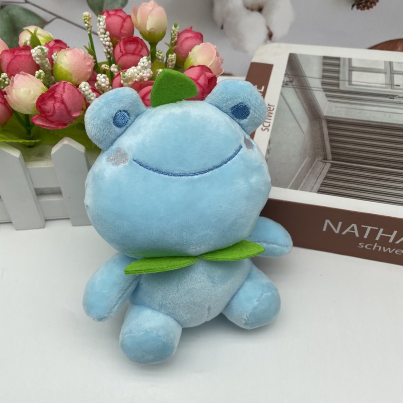 可爱五彩蛙毛绒公仔钥匙扣青蛙玩偶挂件汽车钥匙挂饰娃娃机批发详情10