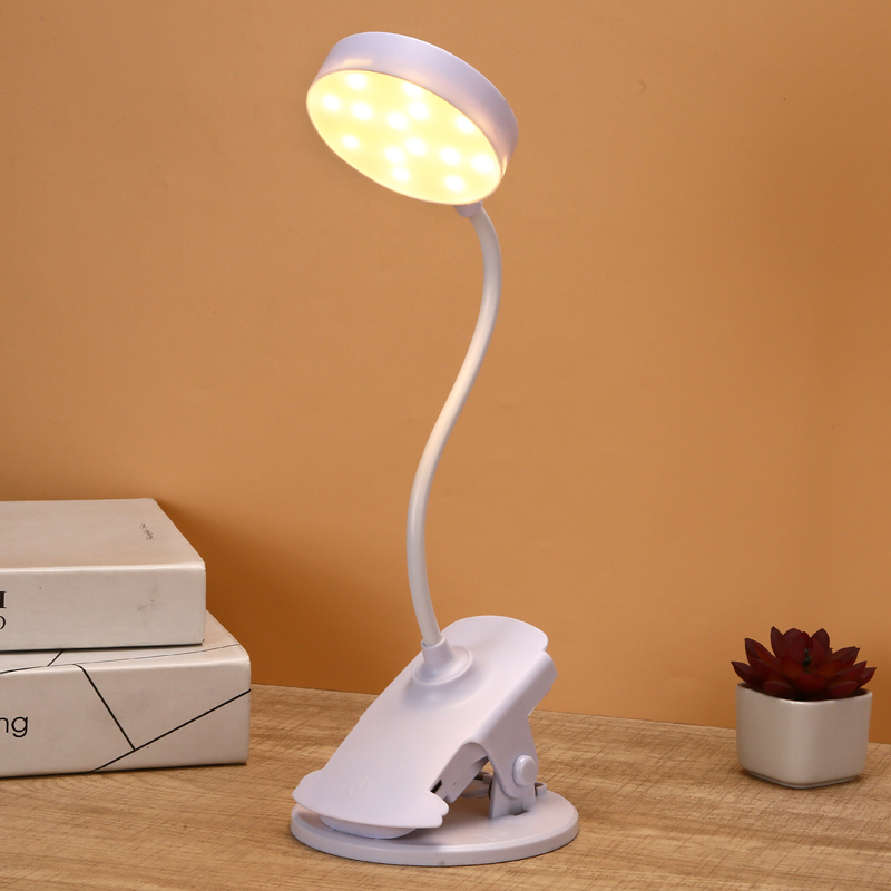 Clip Charging Warm Light Desk Lamp Eye Protection Desk Learn Charging And Plug-In Dual Use Bedside Lamp Usb Lamp Three Dimming Specification drawing