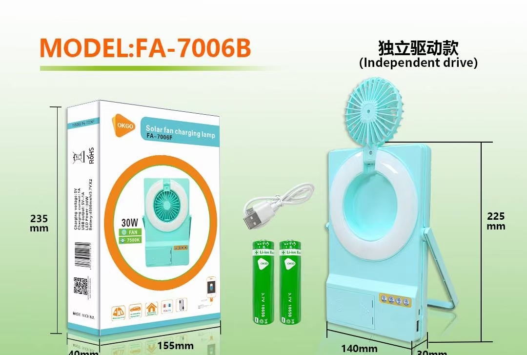 Led Solar Fan Light details Picture