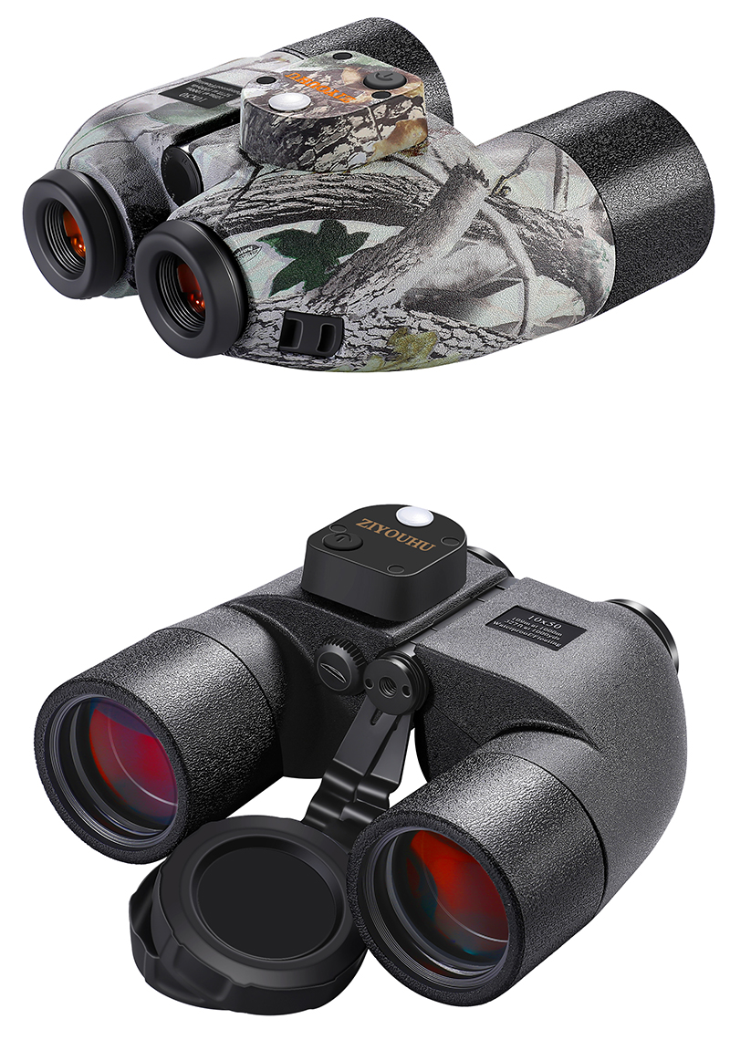 Free Tiger Navigation 10x50 Telescope, High Magnification, High Definition, Military night vision navigation Distance measurement Compass, Waterproof Telescope glasses pic 24