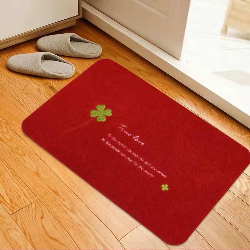 Oblong Embroidery Dally Mat Floor Mat Inside And Outside Door Mat Specification drawing