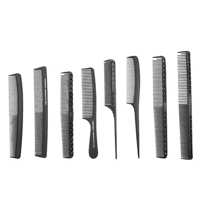 Longfa Salon Factory Direct Sales Tony Hair Salon Special Comb Carbon Fiber Comb Tip Tail Comb Hair Comb