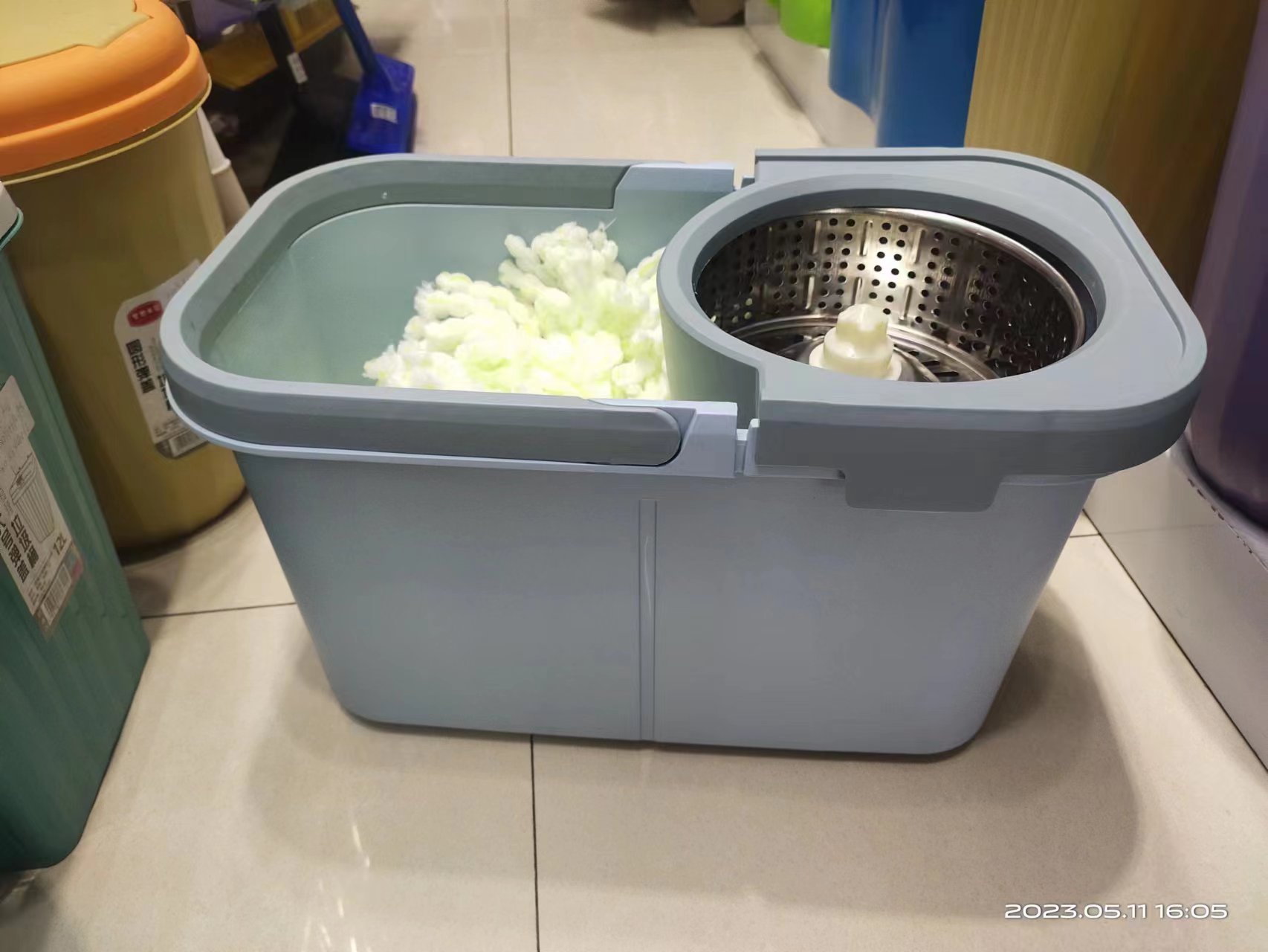 Lazy Mop Double bucket Removable Free Hand wash with Bucket Old Mope Set Hand press with Wheel Gift mop Bucket 0109