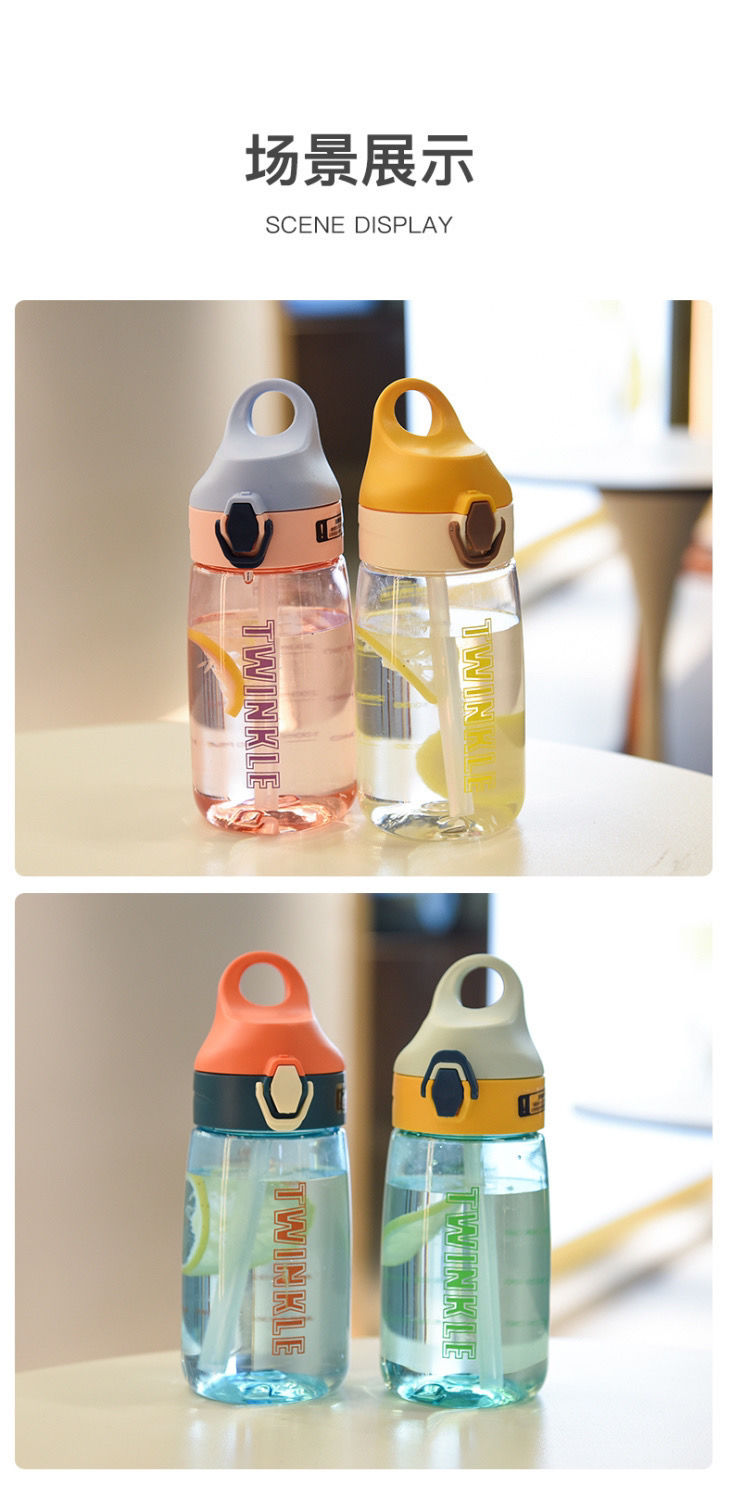 High appearance level, large capacity, lightweight and cute water cup, space cup, explosion-proof Korean 2023 new style water cup, fashionable outdoor details Picture