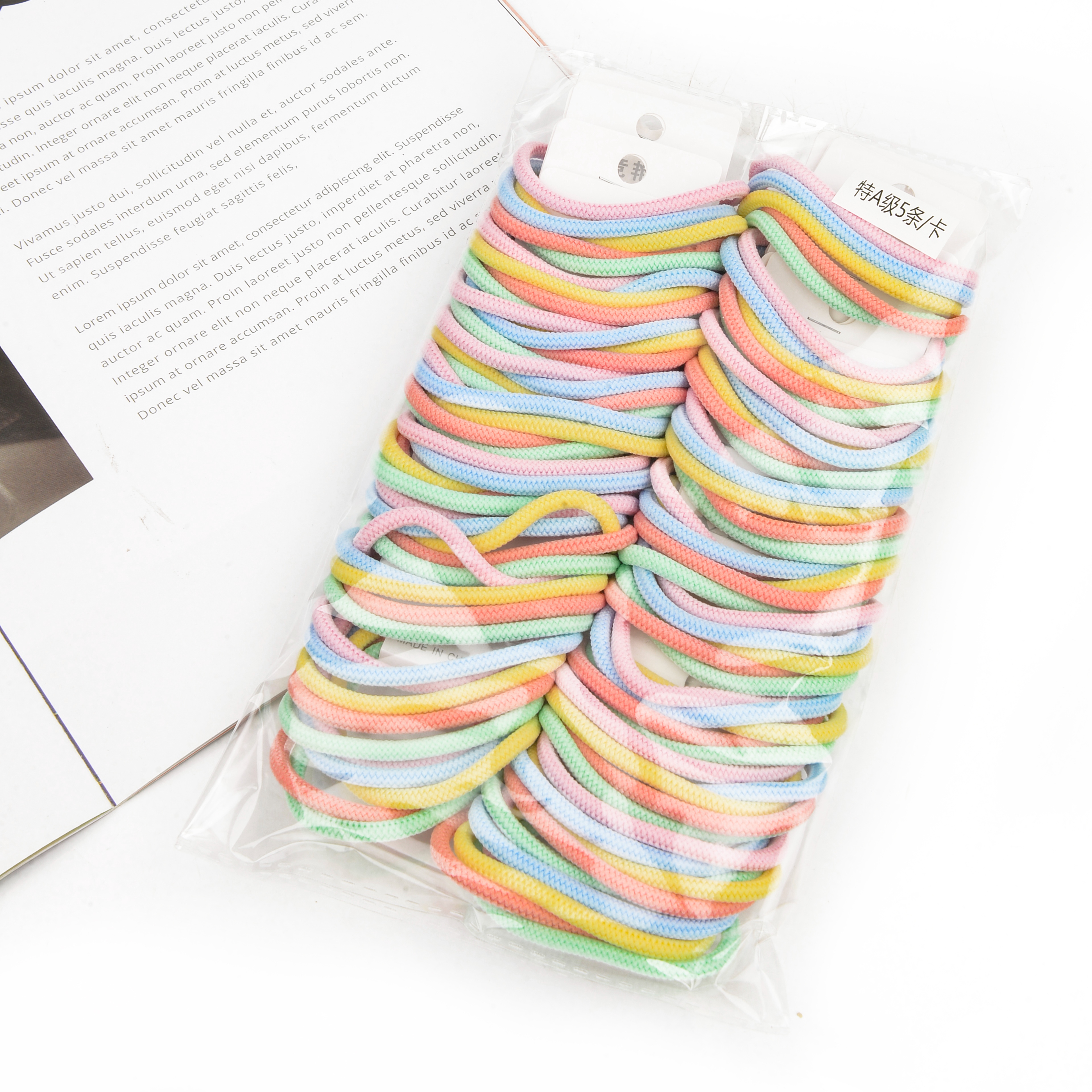 Korean Head Rope Basic Hair Rope Hair Circle Color Hyuna Hair Elastic Band Cute Simple details Picture