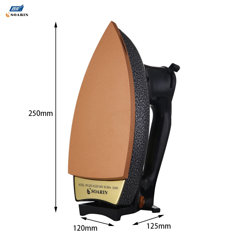 Export English ironing classic old-fashioned dry ironing electric iron, temperature-adjustable electric iron SR-3200, export model European plug pic 3