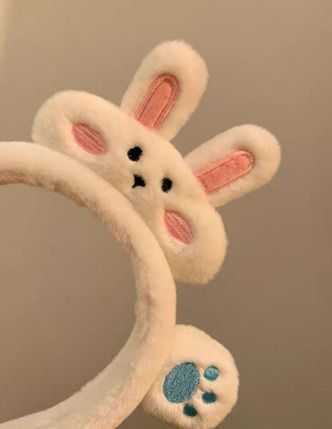 Cute Bunny Cat Paws Face Wash Headband Item Picture