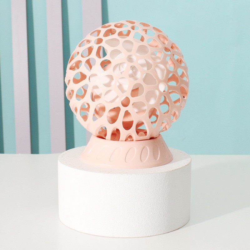 球形桌面台式迷你风扇 灯光旋转创意陀螺风扇 usb充电小风扇详情7