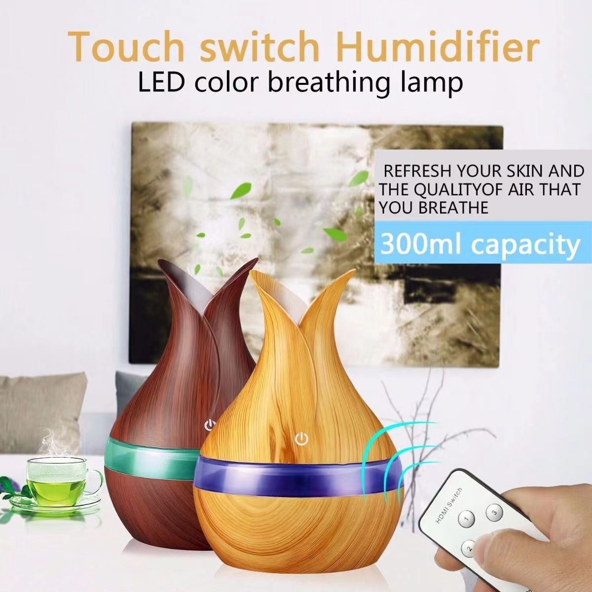 加湿器卧室家用空调净化增湿气喷雾办公桌面香薰机静音加湿器不带遥控器详情7