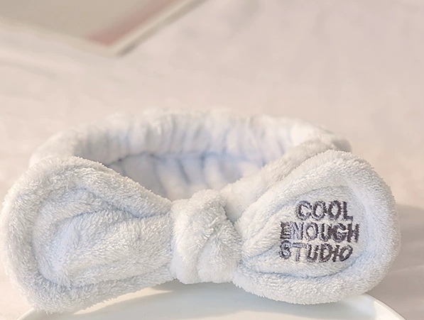 Embroidered Letter Headband Face Wash Wristband 9 Colors Specification drawing