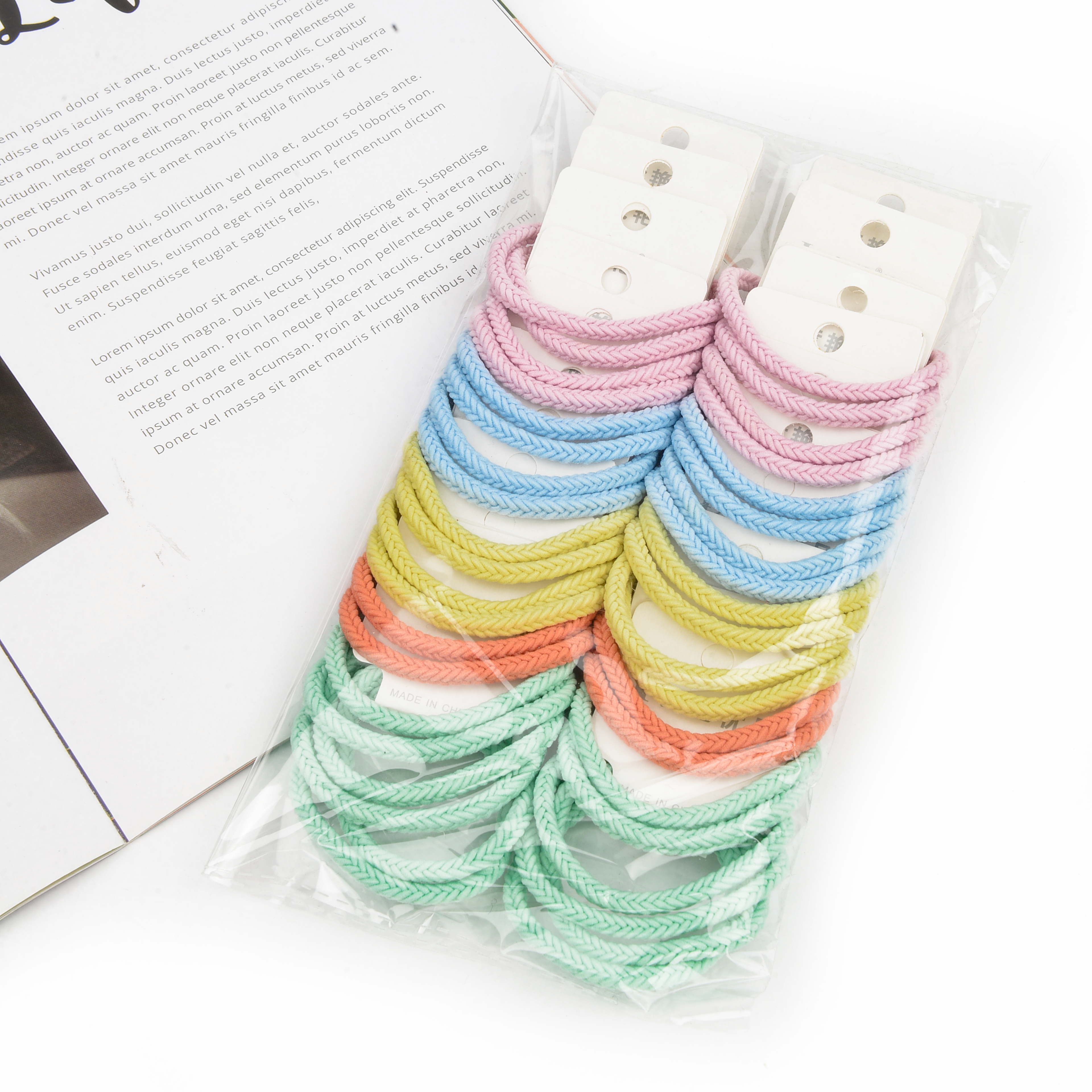 Korean Head Rope Basic Hair Rope Hair Circle Color Hyuna Hair Elastic Band Simple.1 details Picture