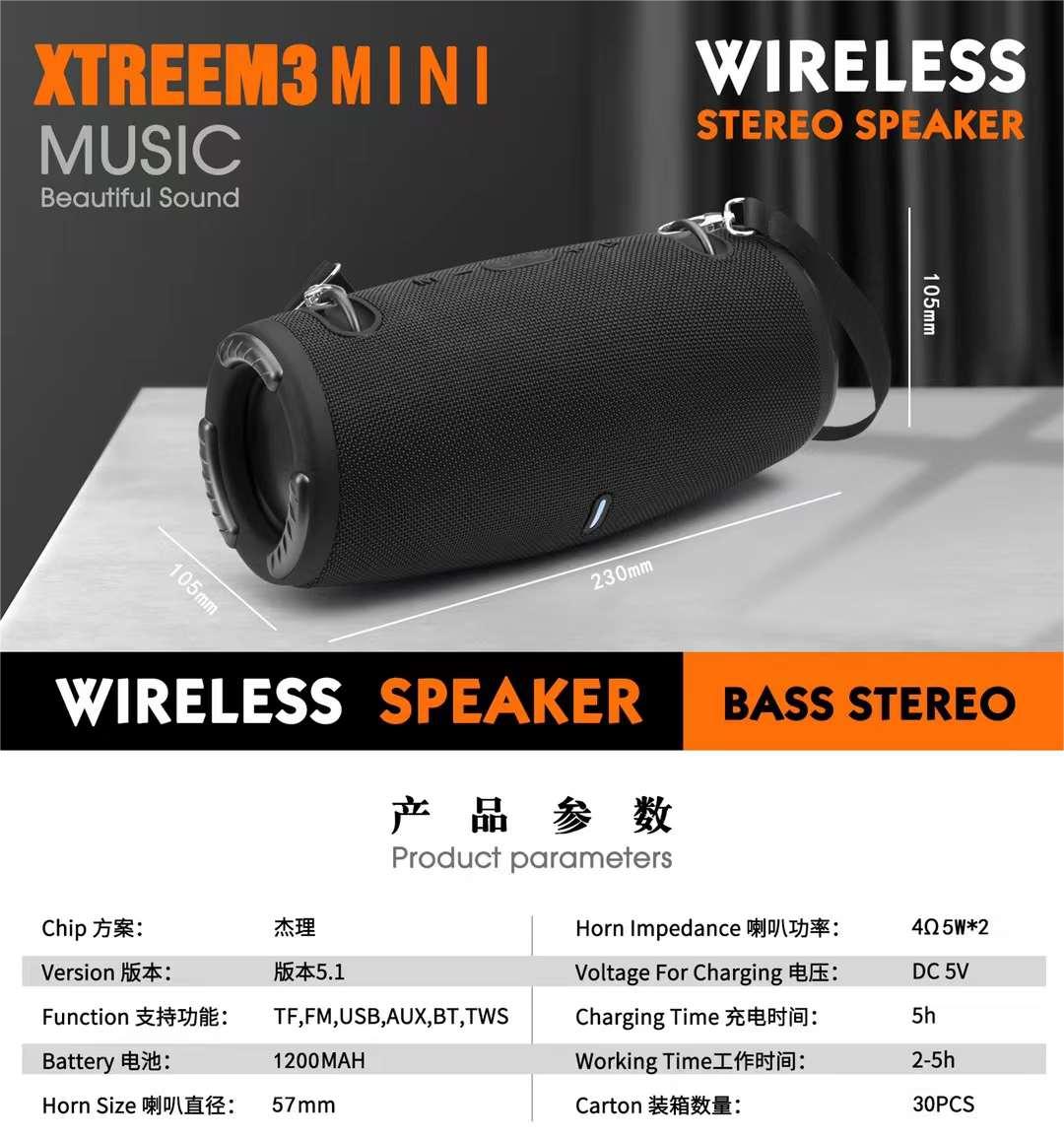 B5(XTREEM3 MINI War Drum 3 generation) series portable speaker Bluetooth wireless audio radio thumbnail