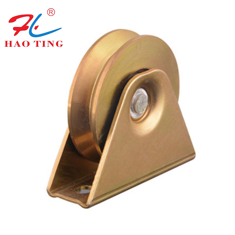 Pulley track wheel u v groove wheel sliding door Angle iron heavy guide wheel trapezoidal wheel single axis