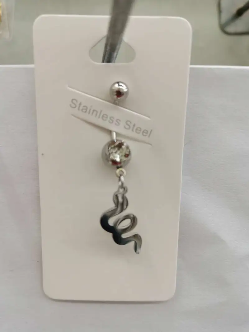 Lili Steel Jewelry New Korean Version Jewelry Stainless Steel Navel Button 1001