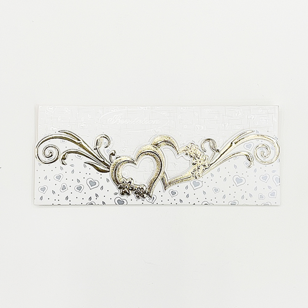Double love exquisite hot gold letterpress long wedding invitations banquet invitations business invitations thank greeting card manufacturers direct wholesale thumbnail