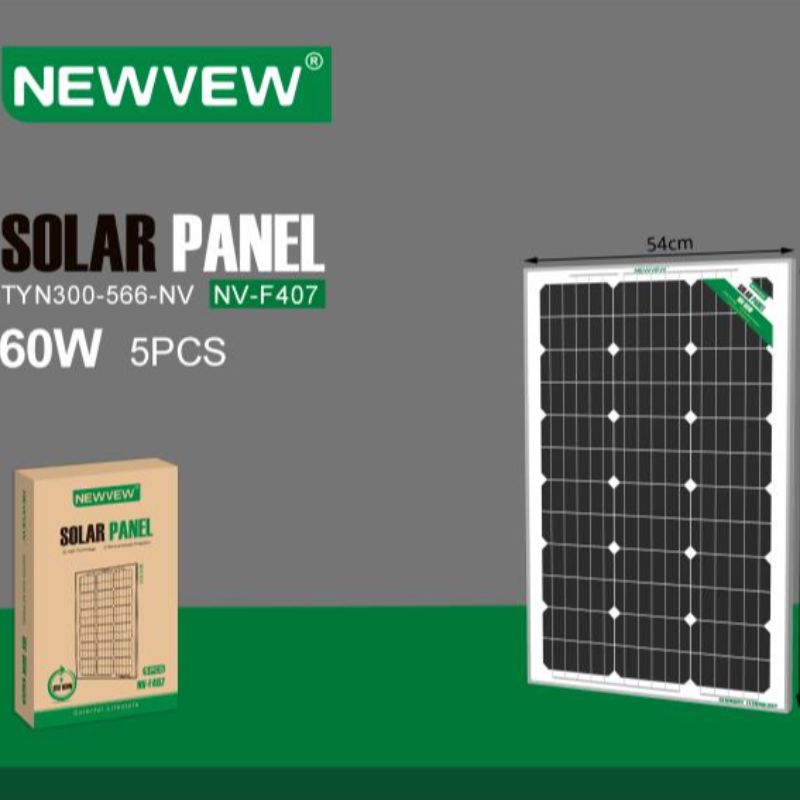 NEWVEW60W/18V单晶硅太阳能电池板 NV-F407图