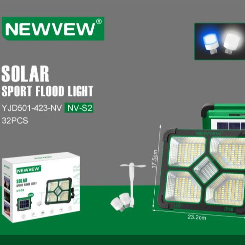 NEWVEW54W太阳能投光灯LED户外花园庭院壁灯NV-S2