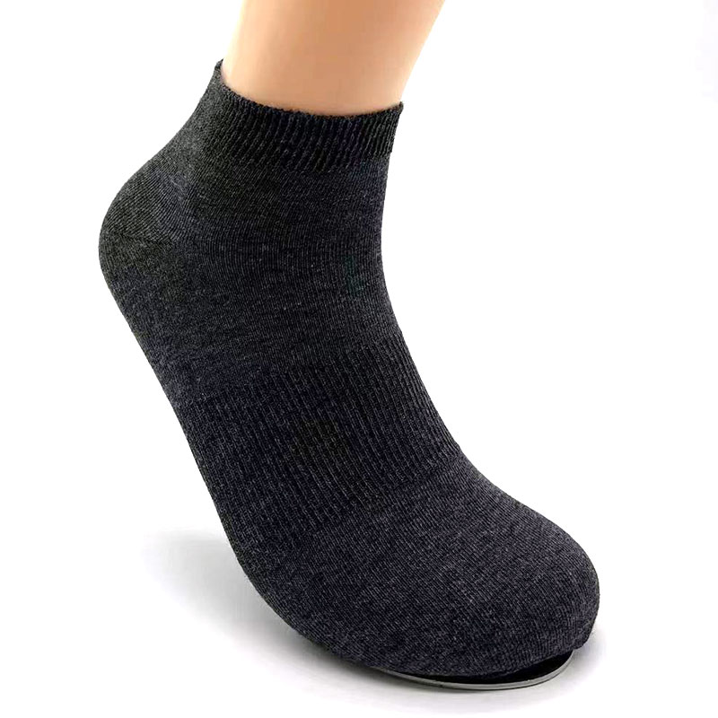 喜朗登春夏季精梳棉男士船袜 脚底提花按摩薄款短筒休闲短袜22017详情9