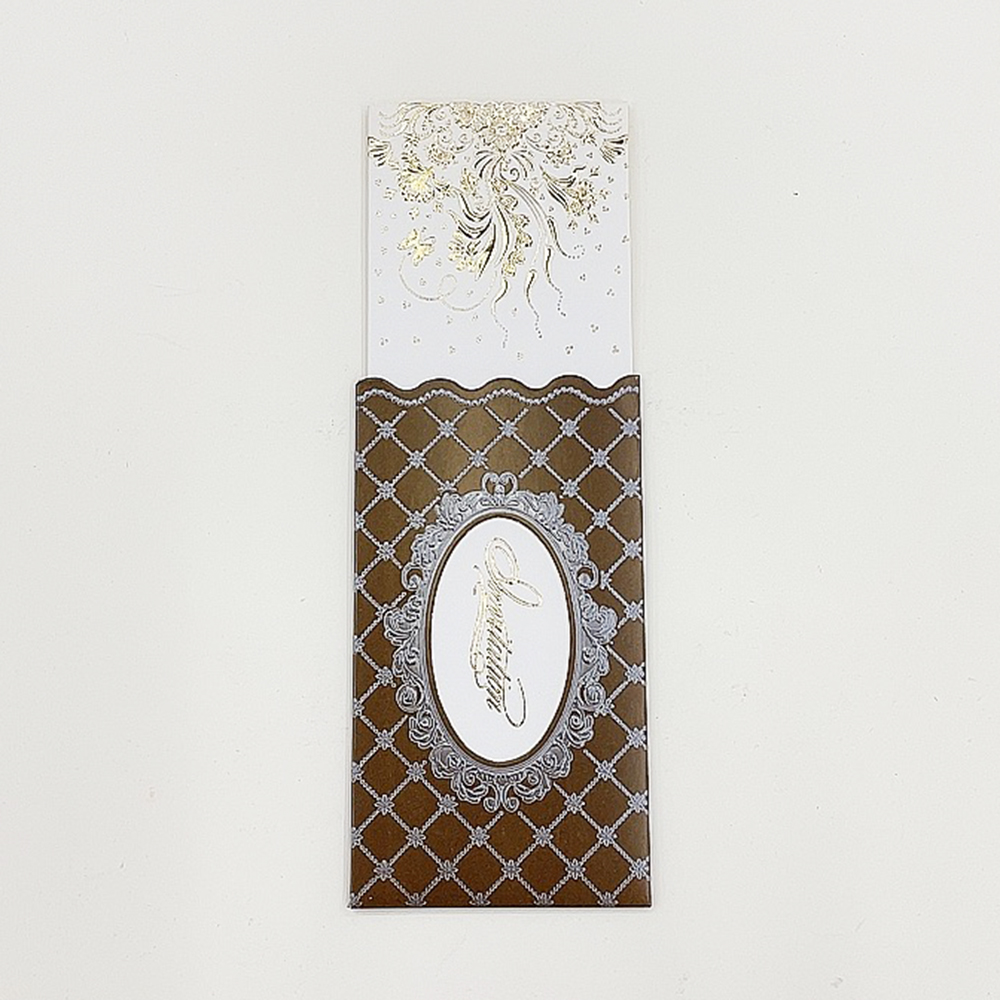 European hot stamping exquisite long pocket invitation card wedding invitation invitation banquet invitation factory direct wholesale