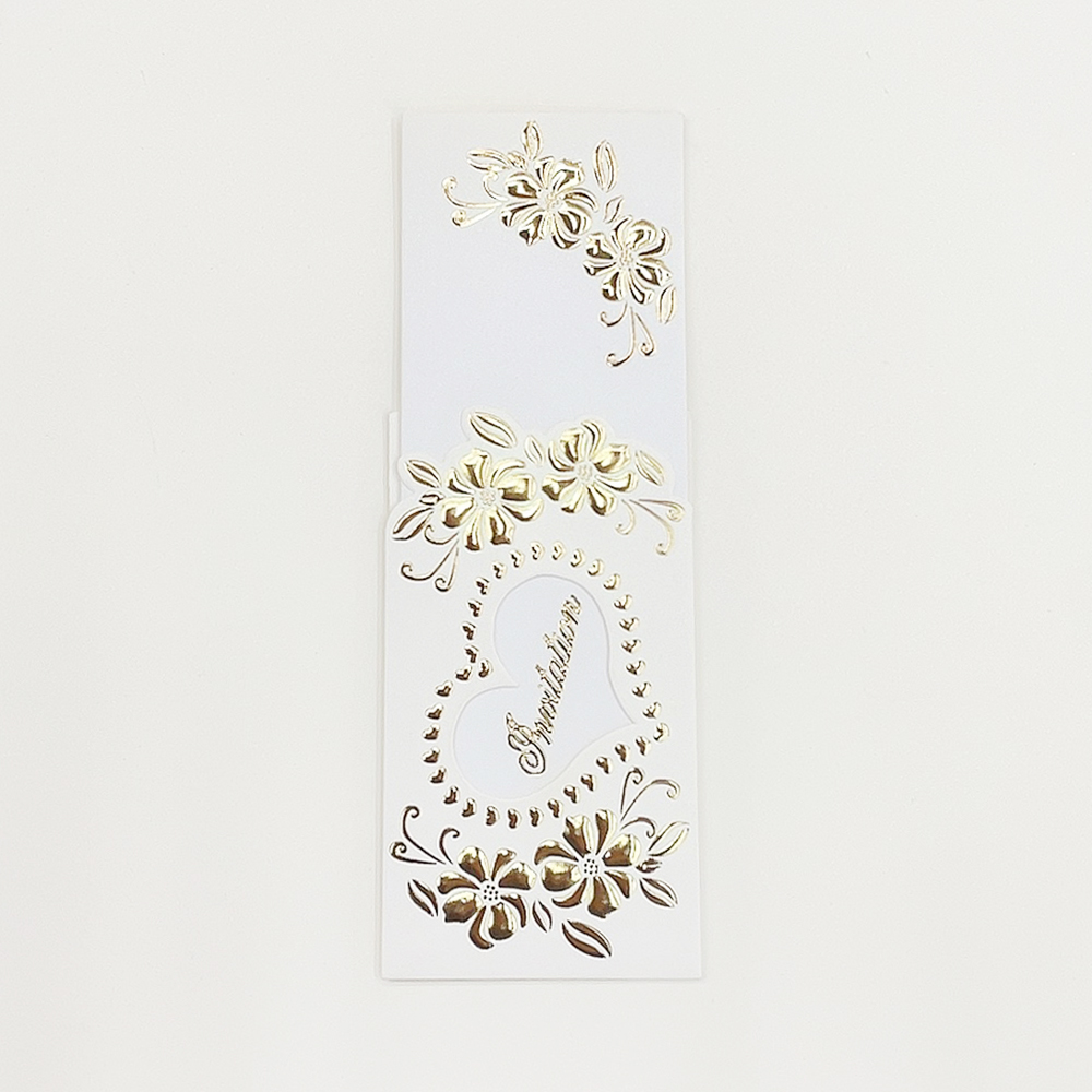 Single love hollow flowers hot stamping three-dimensional invitations wedding invitations banquet invitations birthday cards manufacturers direct wholesale