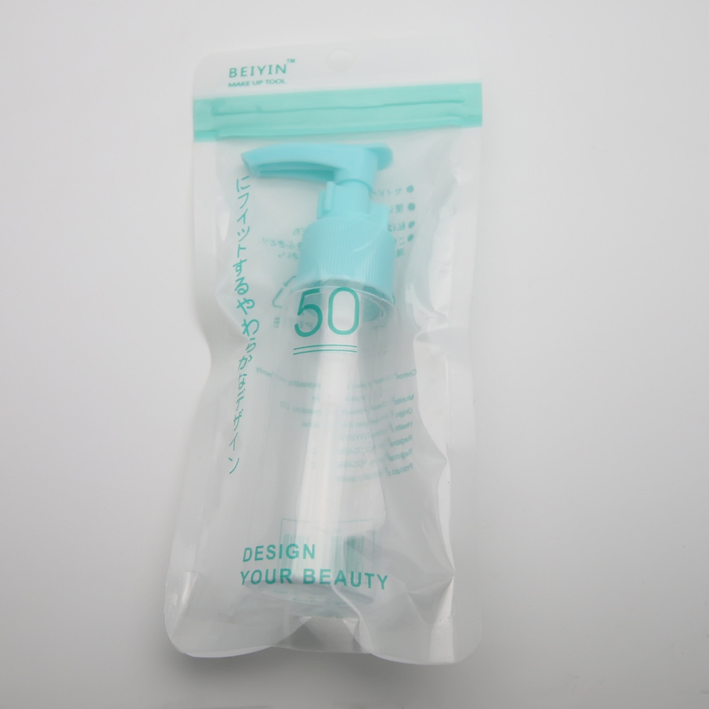 Press-Beak Bottle 50Ml Transparent Long Plastic Duck Beak Bottle Shower Gel Dispenser Cosmetic Bottle Wholesale Empty Bottle) details Picture