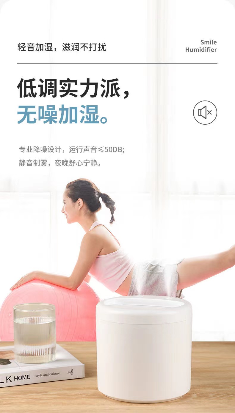 USB加湿器家用静音卧室大容量双喷雾空调小型孕妇婴儿空气香薰详情6