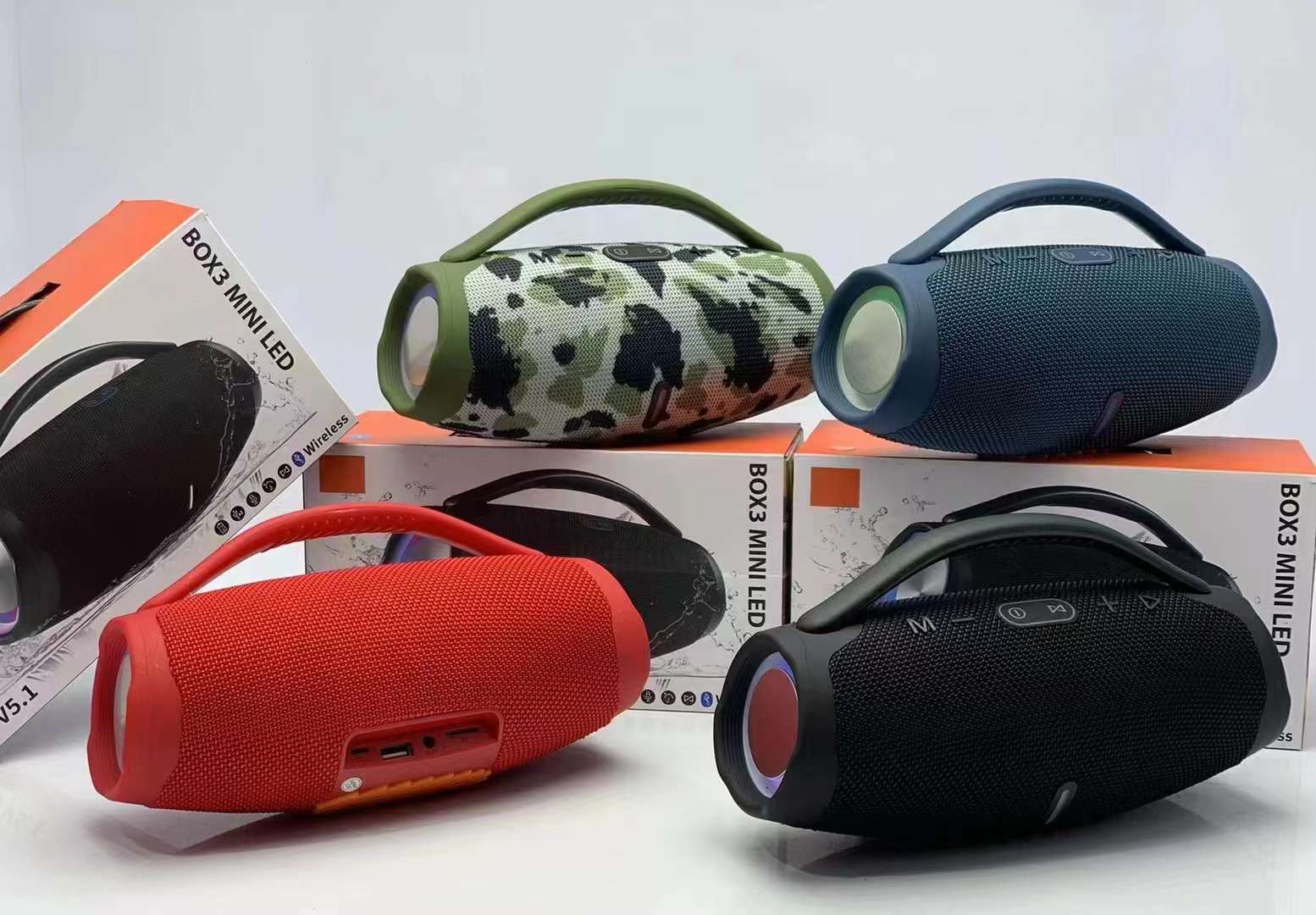 BOX3 MINI LED series portable speaker Bluetooth wireless speaker radio thumbnail