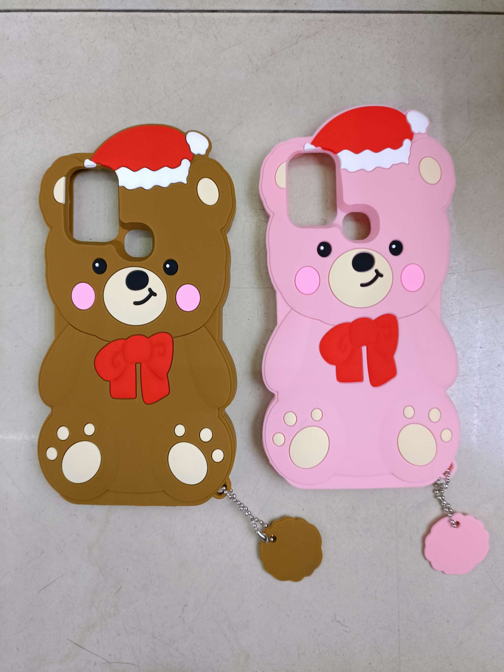 Silicone shell Santa Bear/Bunny/Little Girl/Bear/Burger Bear/Frog Silicone phone case protective case
