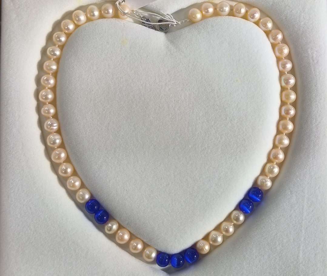 Natural Pearl Is Round Strong Light Flawless 8 Percent Pearl, Send Mother, Send Mother-In-Law, Send Wife Gift