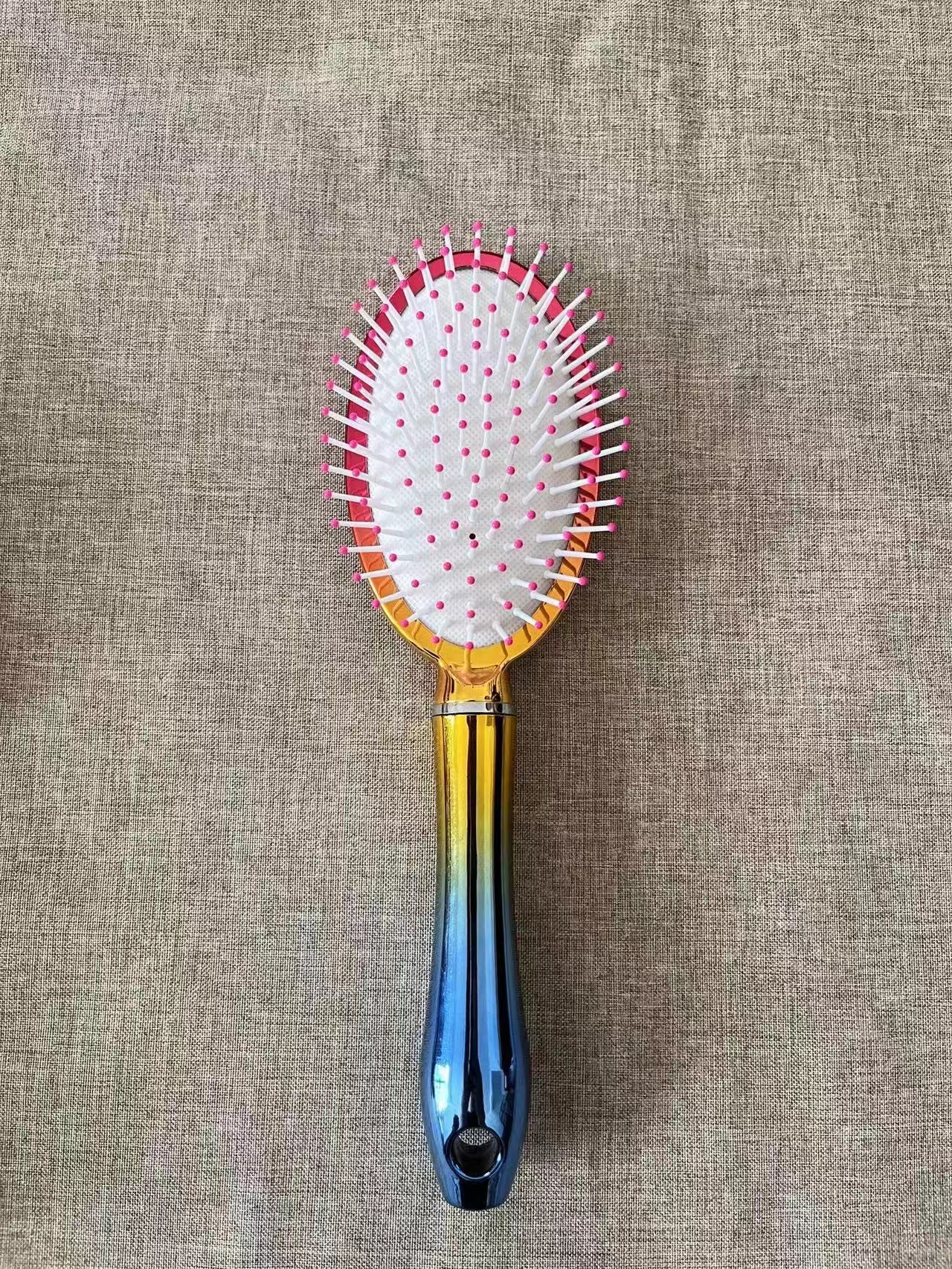 Home Electroplating Comb Styling Comb Curly Hair Straightening Tools Beauty Hair Tools Beauty Makeup Tools Hair Roots Fluffy High Cranial Top Accessories Massage Comb Durable Anti-Static Application Scenario