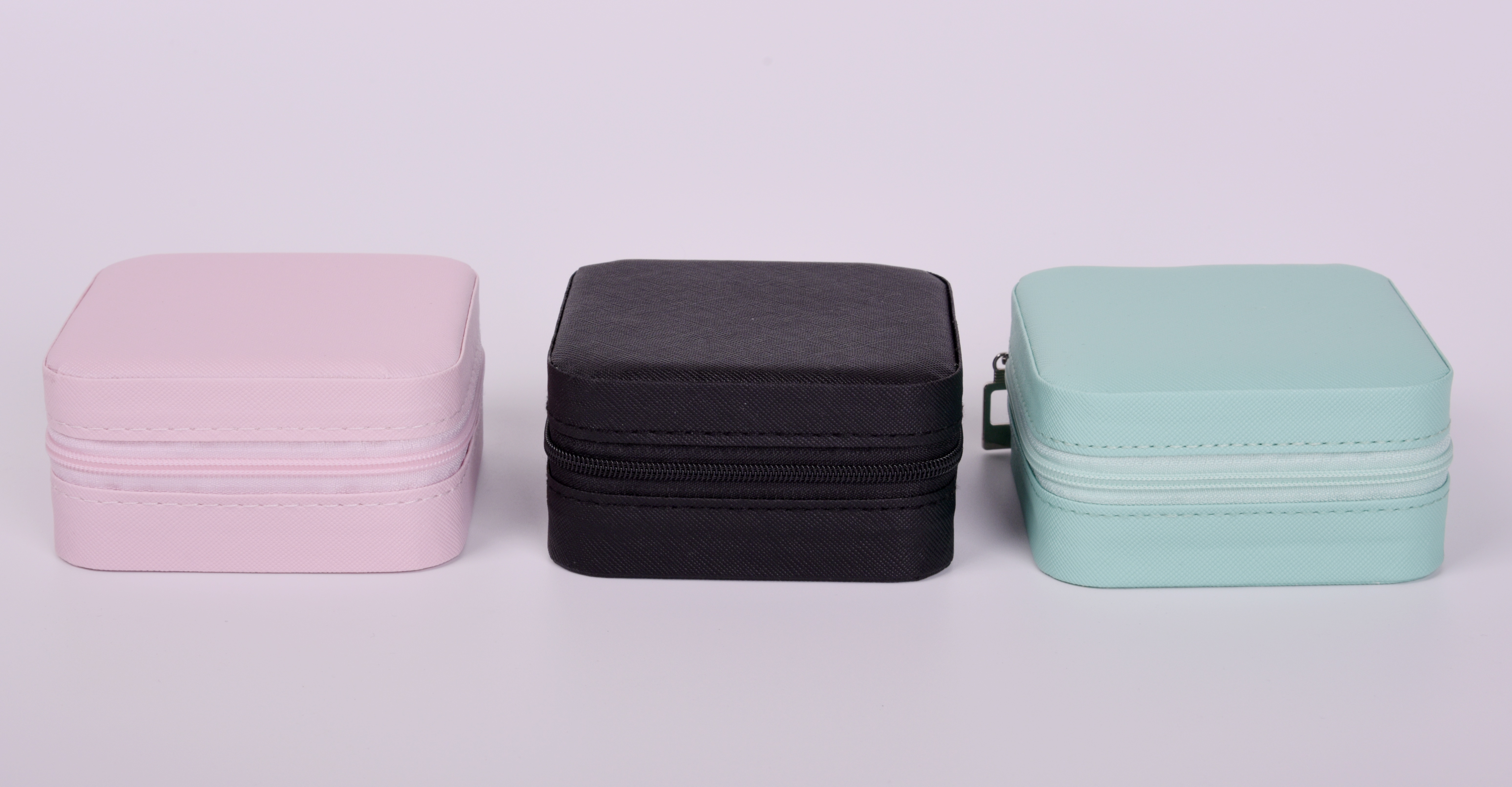 Fabric Multi-Purpose Jewelry Box Makeup Jewelry Storage Box Zipper Portable