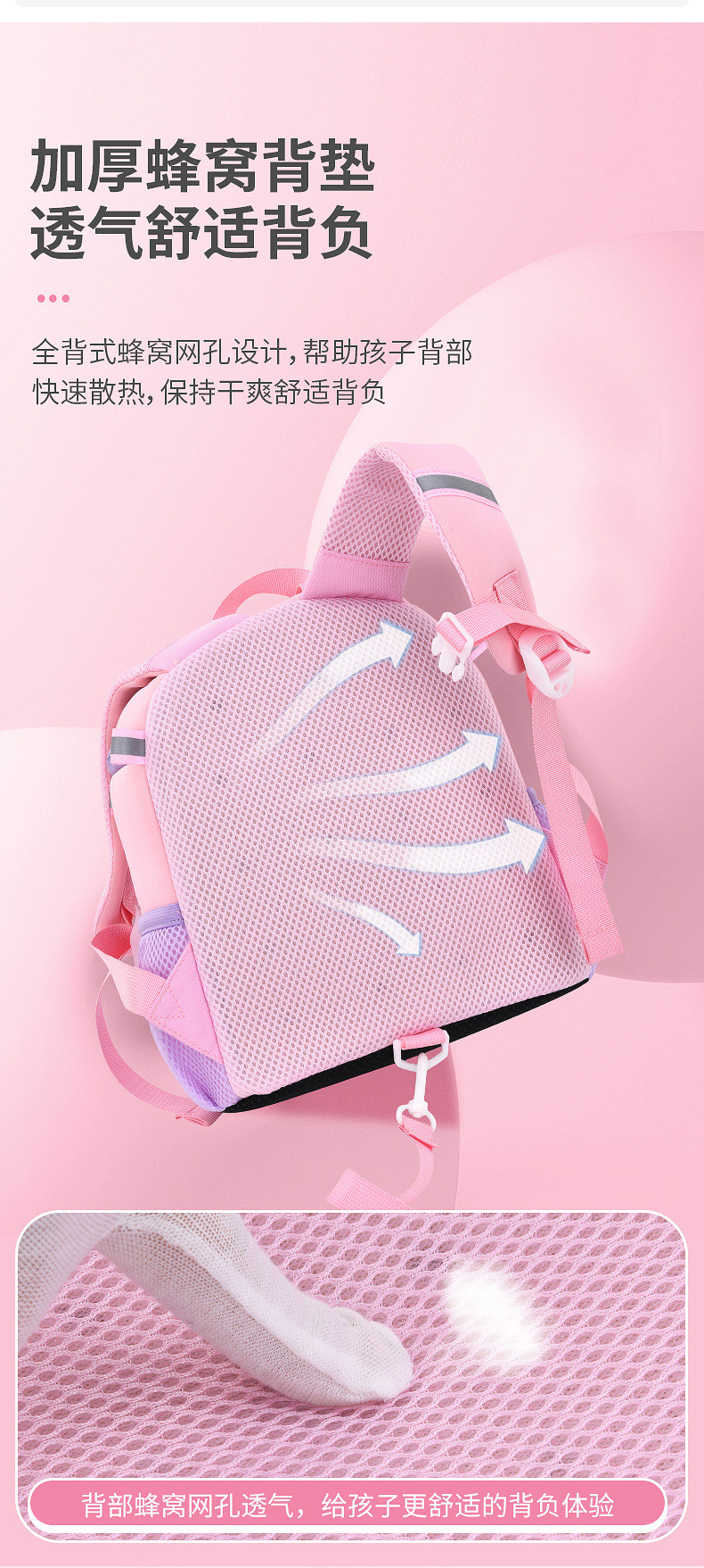 2023新款卡通兔子学生书包大容量护脊双肩包LZJ-4431详情5