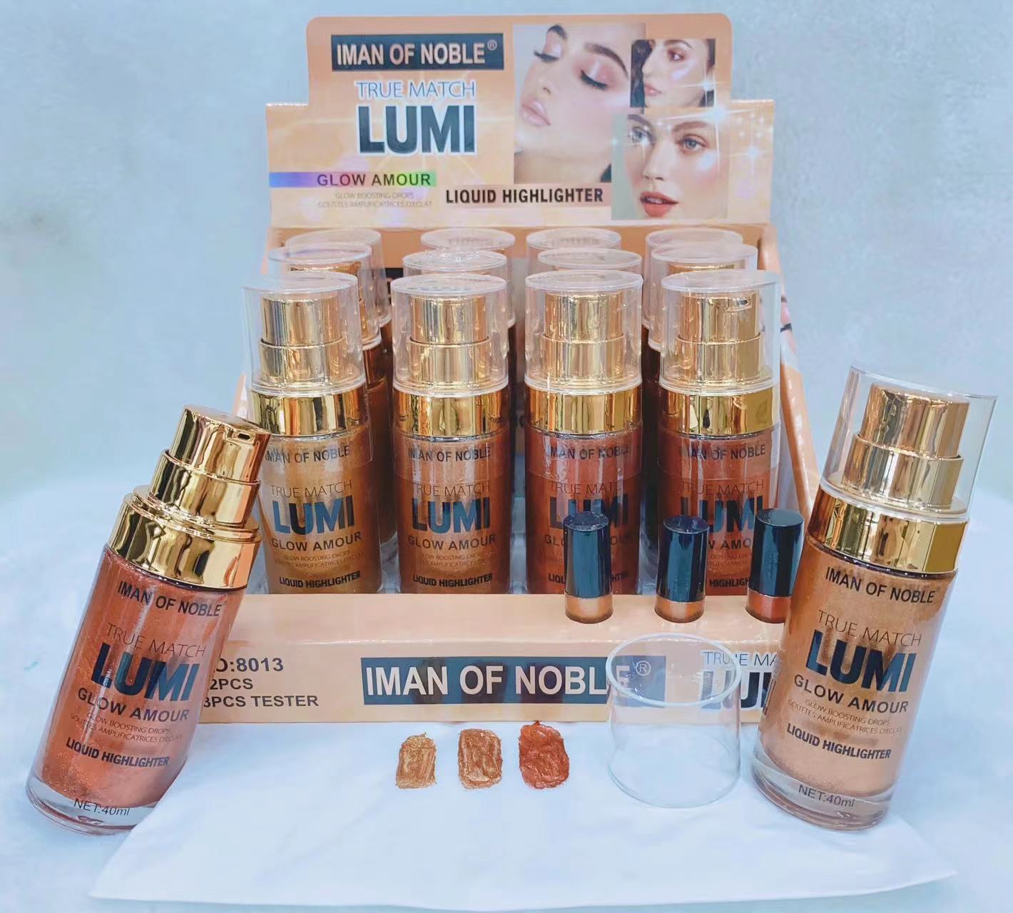 IMAN OF NOBLE 2023 new highlight Contouring liquid facial body brightening pearlescent liquid multi-color tape trial pack thumbnail