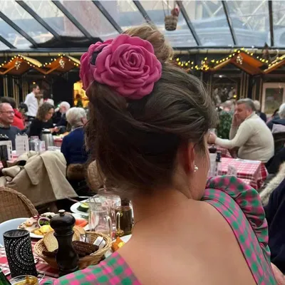Niche Design Caro The Same Rose Grab Shark Clip Blogger Recommended French Girl Hair Accessories