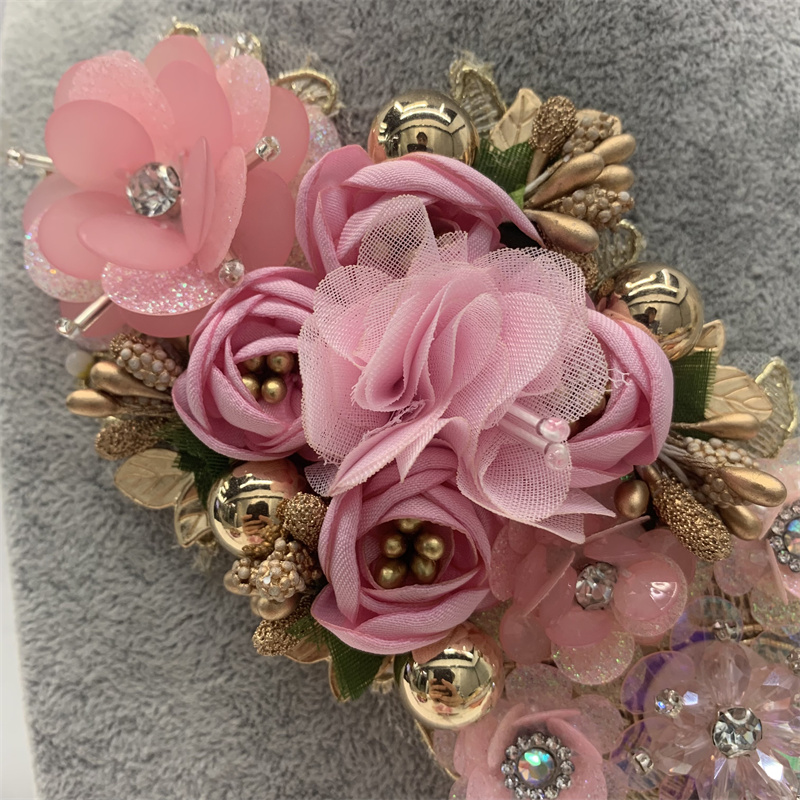 缝珠手工钉珠花边贴花 服装辅料礼服配件配饰详情7