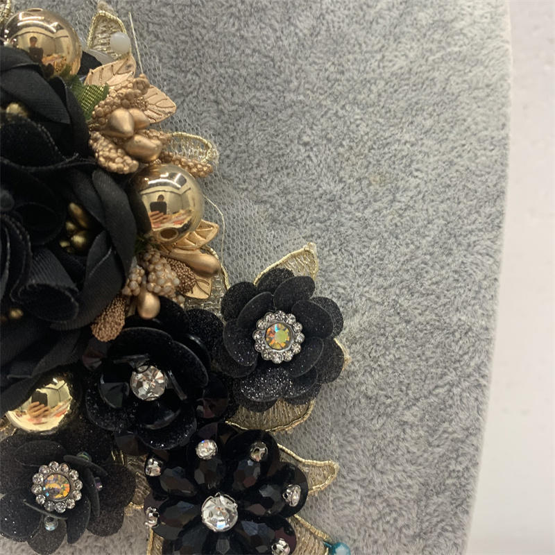 缝珠手工钉珠花边贴花 服装辅料礼服配件配饰详情8