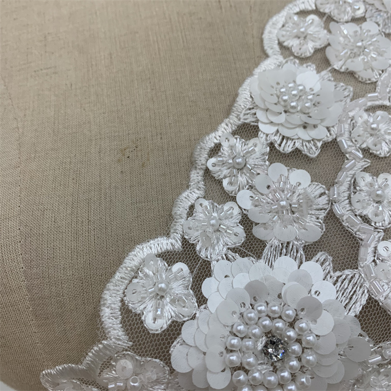 Sequined embroidery, applique, bubble bead, barcode, wedding dress, evening gown, clothing accessories and accessories pic 2