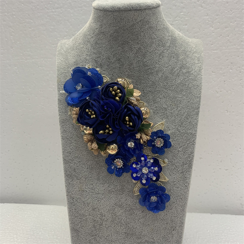 缝珠手工钉珠花边贴花 服装辅料礼服配件配饰详情1