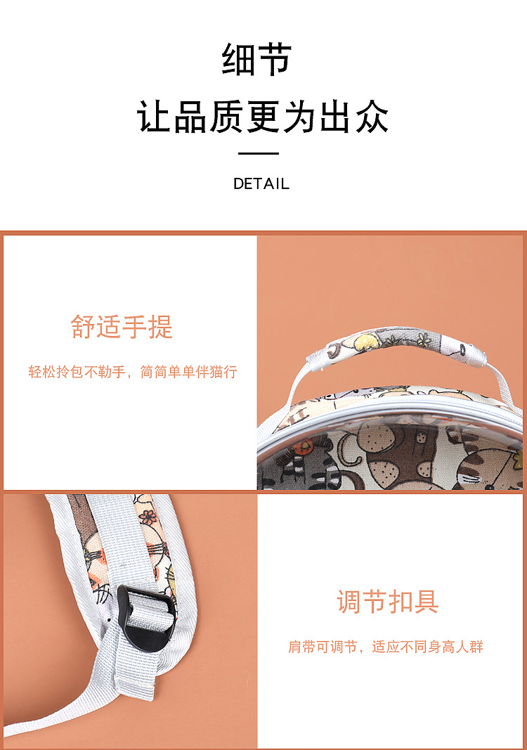 宠物双肩包透明太空舱透气猫包狗背包便携外出宠物包卡通宠物用品详情19