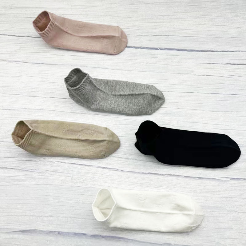 薄棉船袜/精梳棉/喜朗登/薄棉船袜/笑脸提花袜子/运动细节图