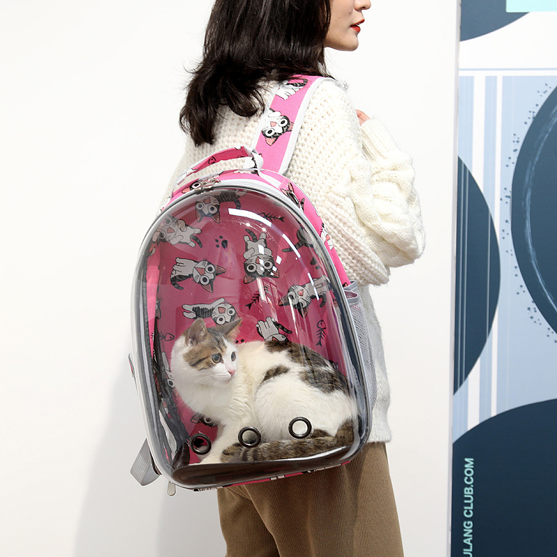宠物双肩包透明太空舱透气猫包狗背包便携外出宠物包卡通宠物用品详情图3