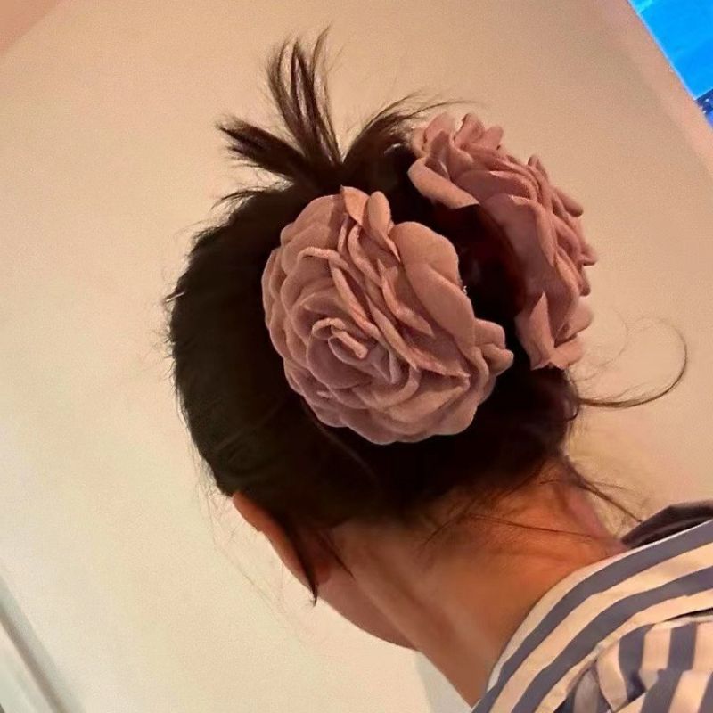 Niche Design Caro The Same Rose Grab Shark Clip Blogger Recommended French Girl Hair Accessories Specification drawing