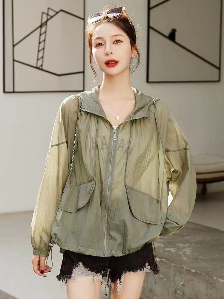 Advanced Sense Of Sun-Protective Clothing Female Summer 2023 New All-Fit Loose Breathable Anti-Ultraviolet Thin Sunscreen Coat details Picture